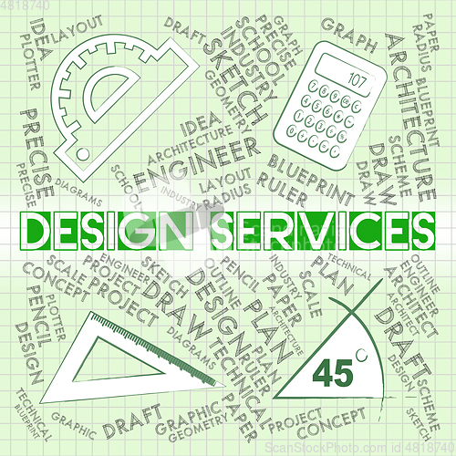 Image of Design Services Shows Graphic Creation And Visualization