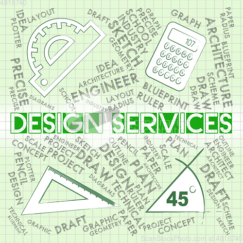 Image of Design Services Shows Graphic Creation And Visualization