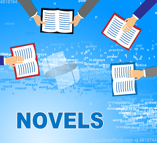 Image of Novels Books Indicates Story Telling And Fiction