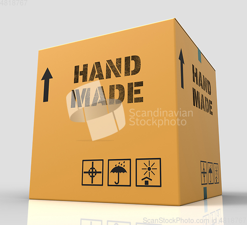 Image of Hand Made Shows Handcrafted Product 3d Rendering