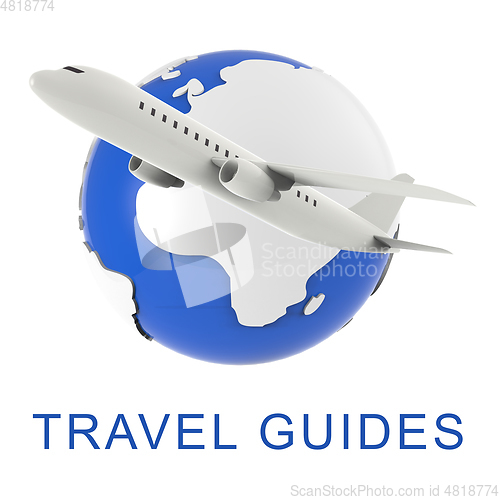 Image of Travel Guides Means Holiday Tours 3d Rendering