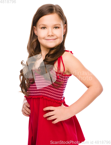 Image of Portrait of a happy little girl