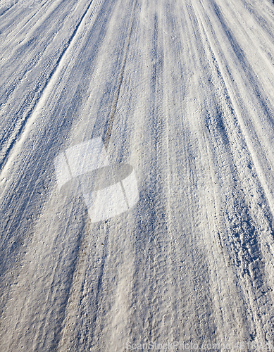 Image of The road in the winter season