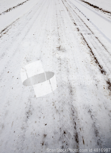 Image of Snow drifts in winter