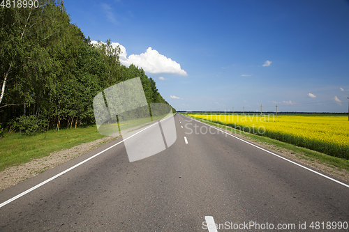 Image of rural road in asphalt