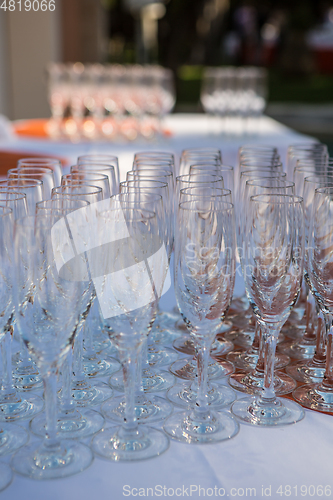 Image of Champagne Glasses on the table