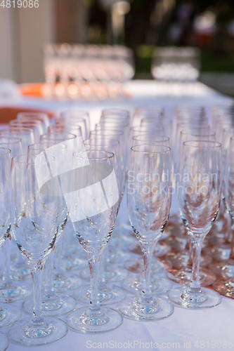 Image of Champagne Glasses on the table