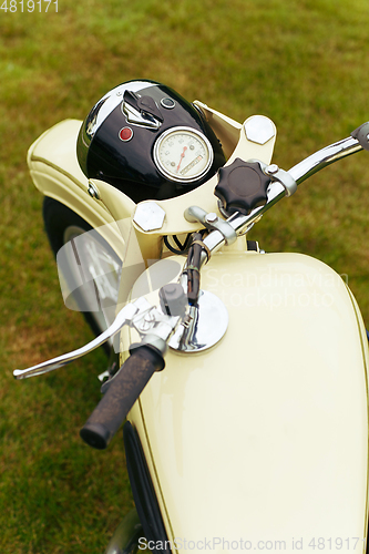 Image of beautiful retro vintage motorbike