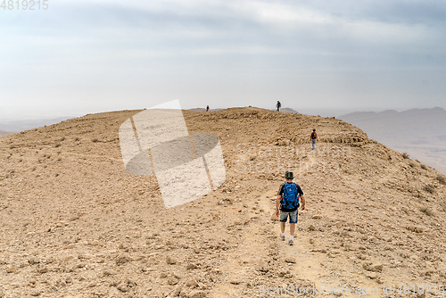 Image of Hiking in israeli stone desert