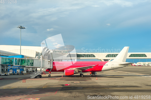 Image of Airplane gangway, Kuala Lumpur airport