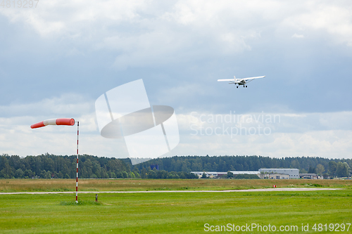 Image of small plane taking off