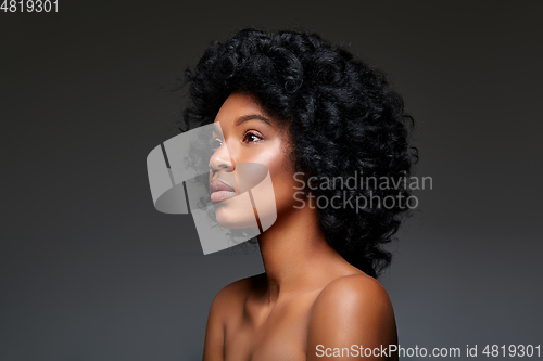 Image of beautiful dark skin girl
