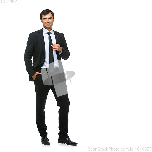 Image of handsome businessman in suit