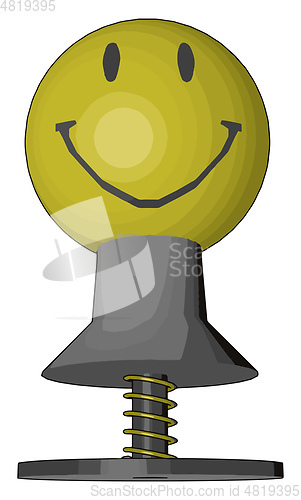Image of A funny toy picture vector or color illustration