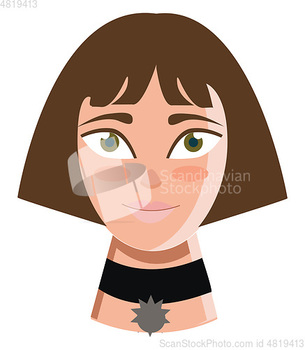 Image of Clipart of famous comic character of a girl with a superpower ve