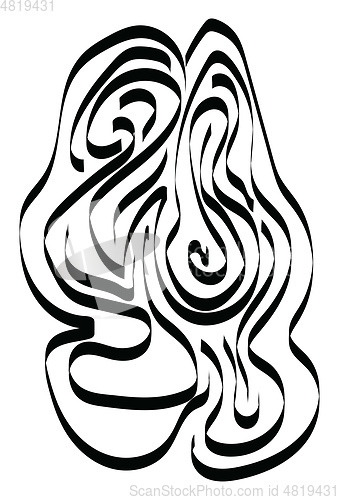 Image of Maze vector or color illustration