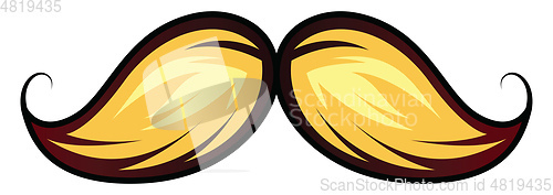 Image of Moustache logo for gaming illustration vector on white backgroun