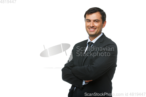 Image of handsome businessman in suit