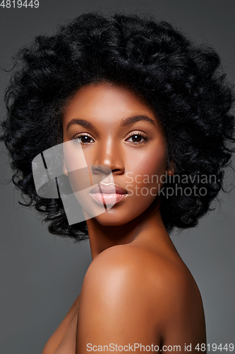 Image of beautiful dark skin girl