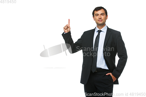 Image of handsome businessman in suit