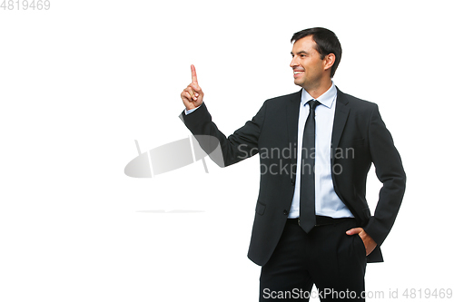 Image of handsome businessman in suit