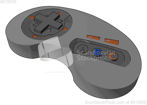 Image of The game controller vector or color illustration