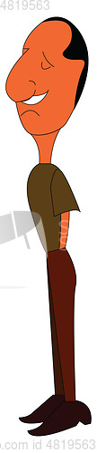 Image of Clipart of a boy wearing green t-shirt and brown pants with his 