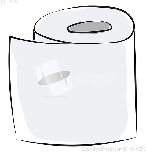 Image of Tissue paper bundle/Toilet paper bundle vector or color illustra