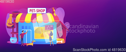 Image of Animals shop concept banner header