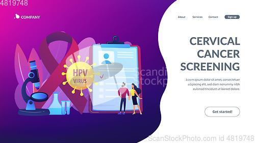 Image of Risk factors for HPV concept landing pageation