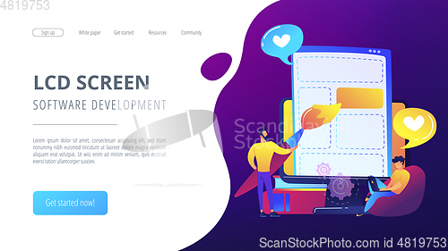 Image of Front end development it concept vector illustration