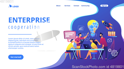 Image of Collaboration concept landing page.