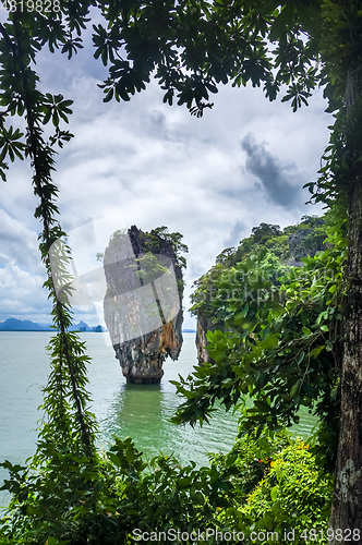 Image of Ko tapu island in Phang Nga Bay, Thailand