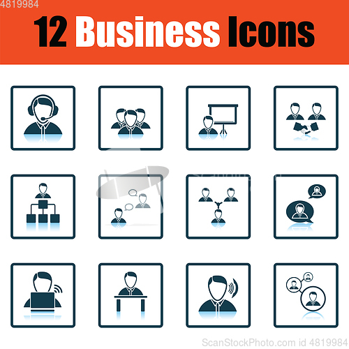 Image of Business icon set