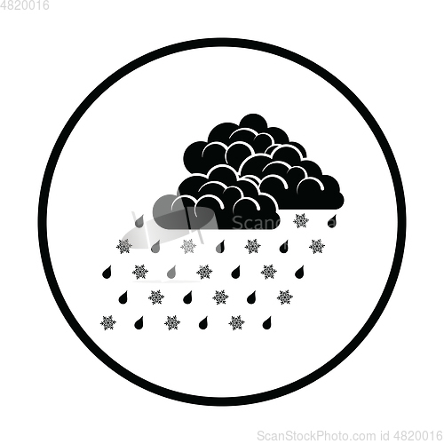 Image of Rain with snow icon