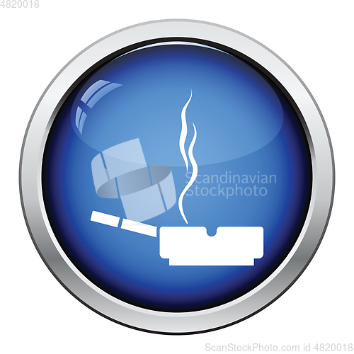 Image of Cigarette in an ashtray icon