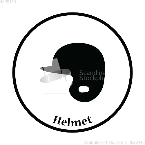 Image of Baseball helmet icon