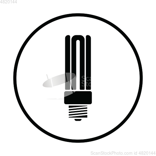 Image of Energy saving light bulb icon