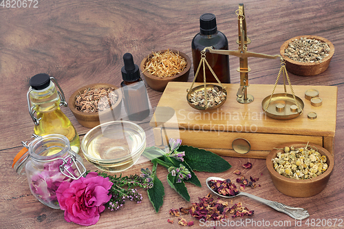 Image of Naturopathic Healing Herbs and Flowers for Skincare