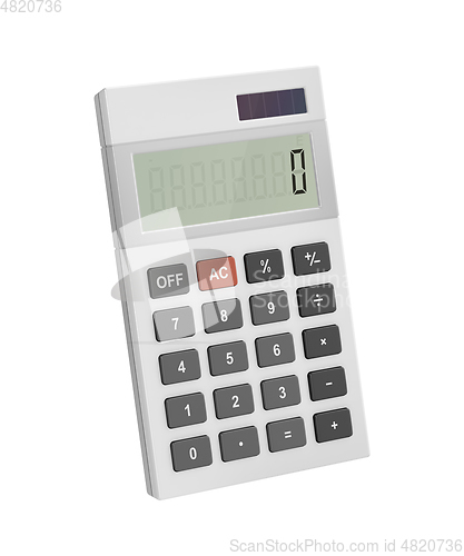 Image of White office calculator