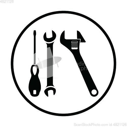 Image of Wrench and screwdriver icon