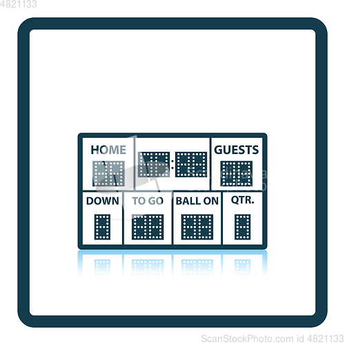 Image of American football scoreboard icon