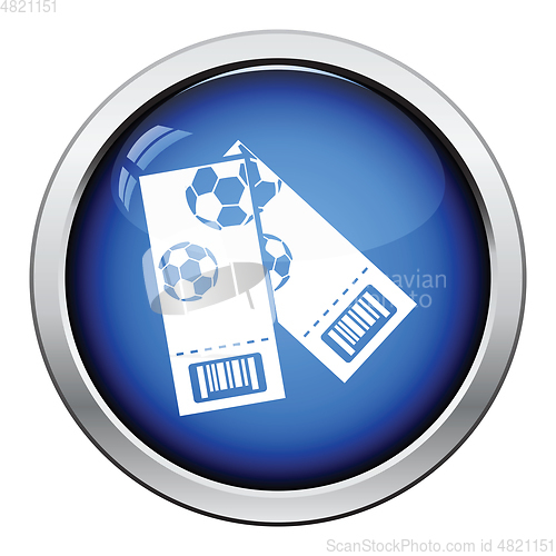 Image of Two football tickets icon