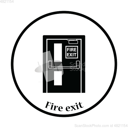 Image of Fire exit door icon