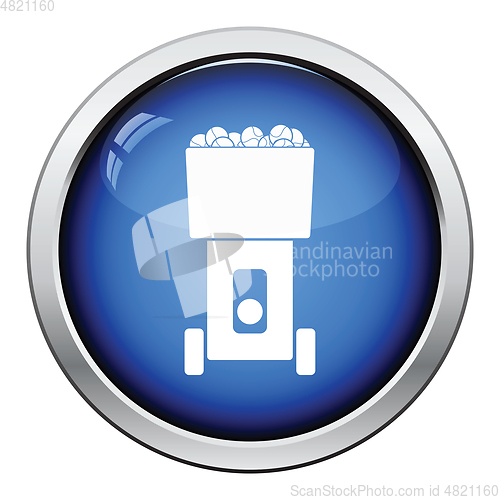 Image of Tennis serve ball machine icon