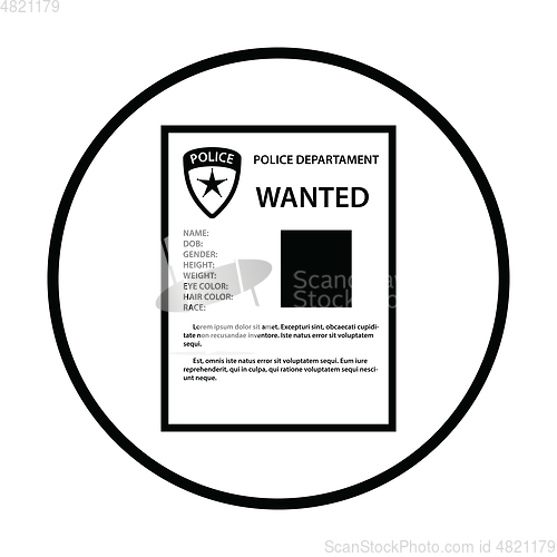 Image of Wanted poster icon