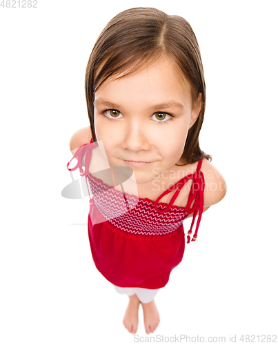 Image of Portrait of a happy little girl