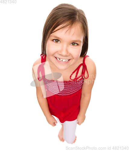 Image of Portrait of a happy little girl