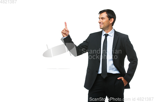 Image of businessman isolated on white background