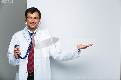 Image of doctor in white coat